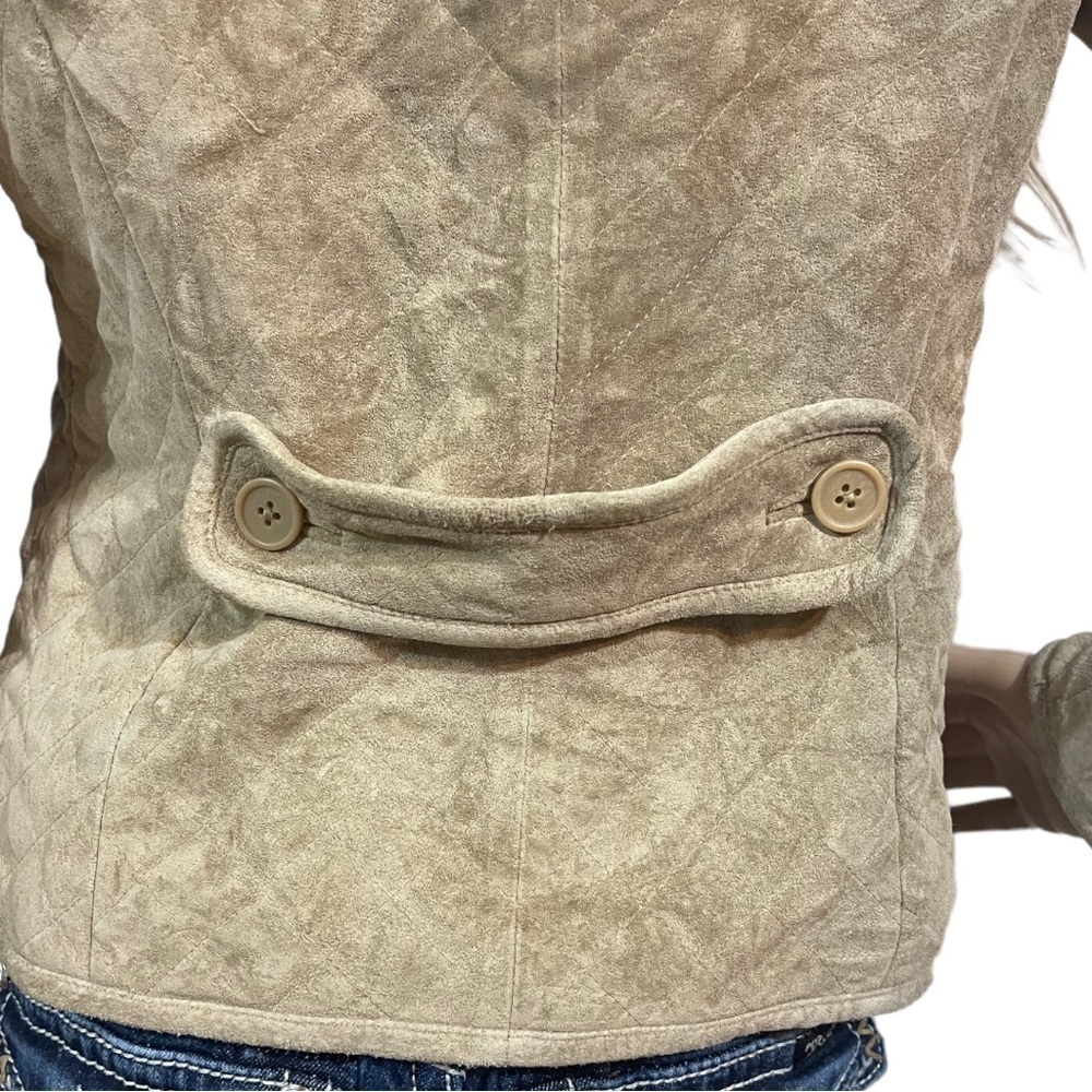 Loft tan suede and faux fur jacket - Picture 8 of 11